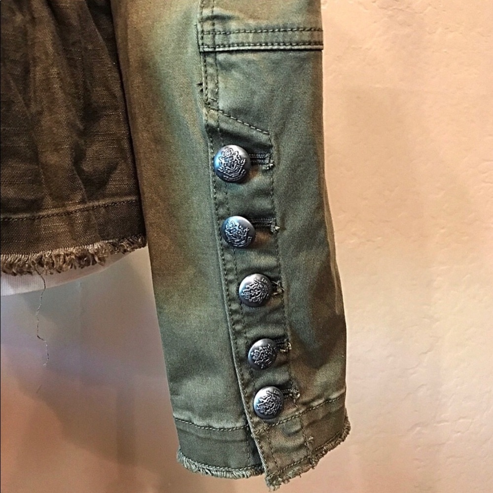 Free People Ruffle Military Jacket - Picture 4 of 6